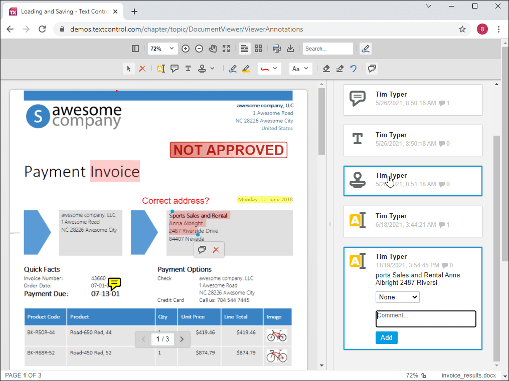 Document ViewerIntegrate document viewing, annotation and form filling features into your applications.
