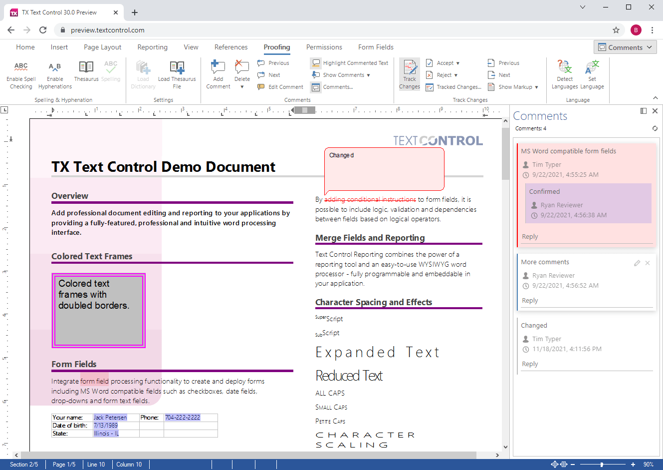 Document EditorIntegrate fully-featured document editing into your web applications.