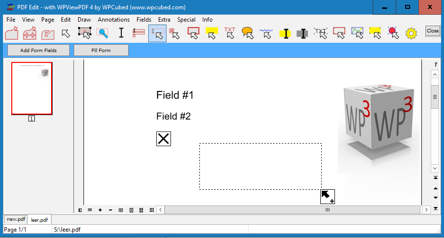 Screenshot of WPViewPDF