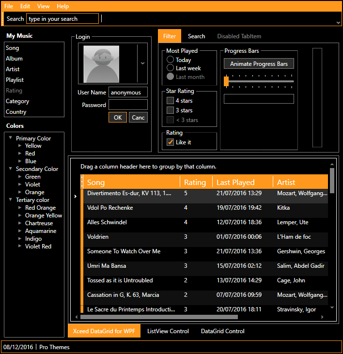 Metro Dark Theme