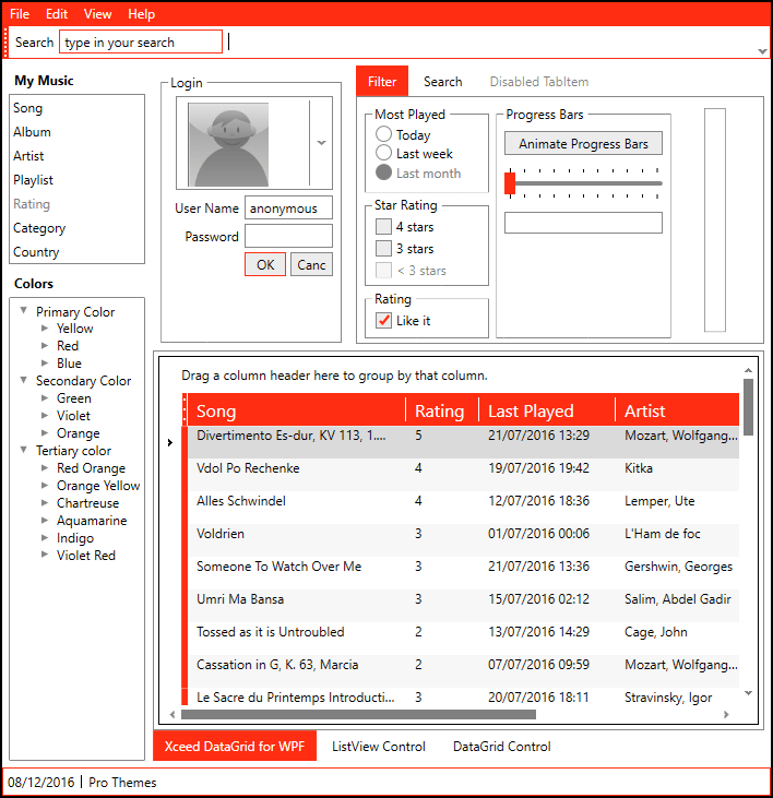 Metro Light Theme