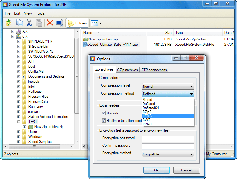Xceed Zip for.NET