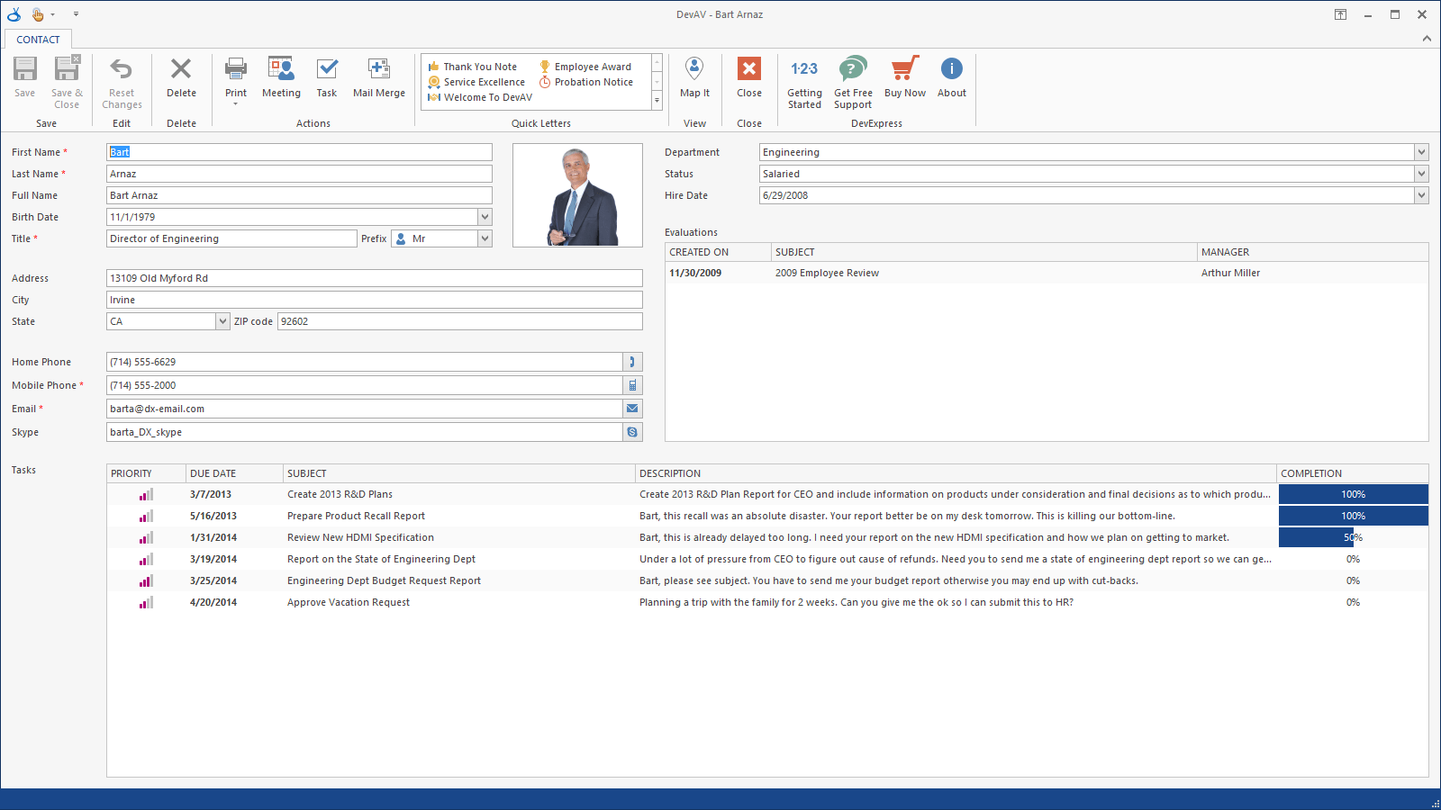 Screenshot of XtraEditors Library
