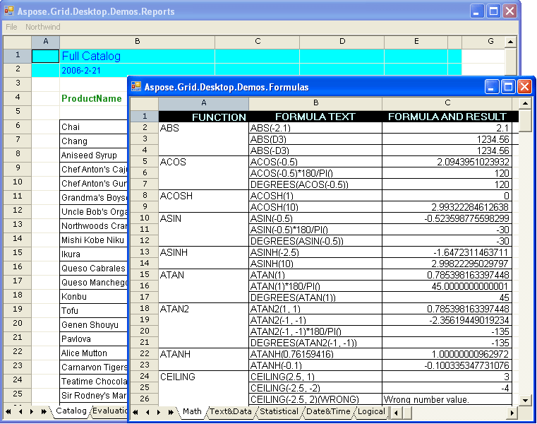 Aspose.Grid for.NET