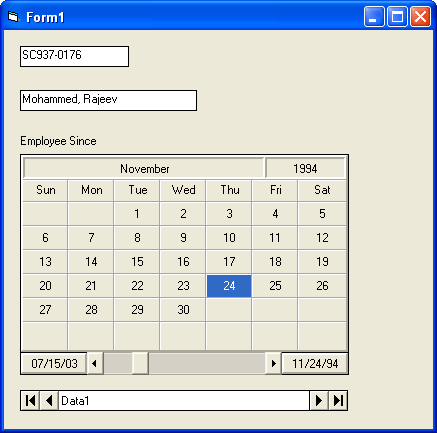 Screenshot of Calendar Widgets
