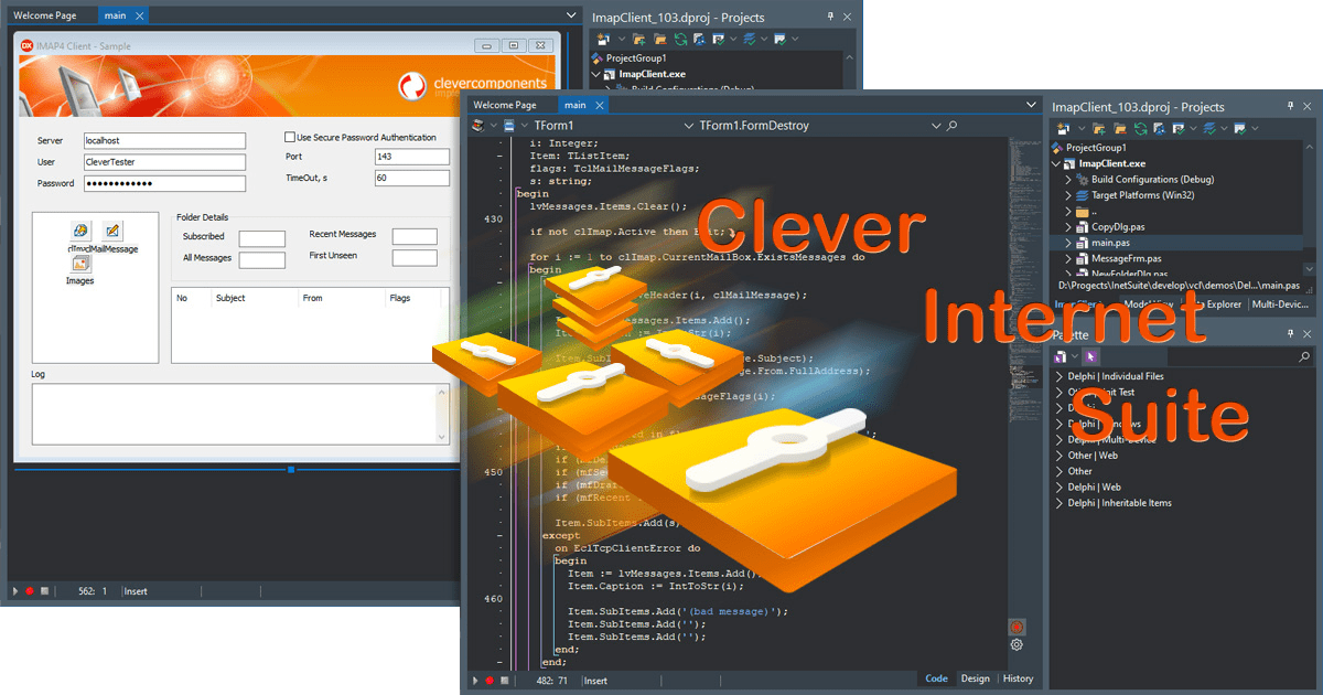 Clever Internet Suite for Delphi, C++Builder