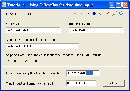 C1TextBoxPersist custom and standard formats using C1TextBox