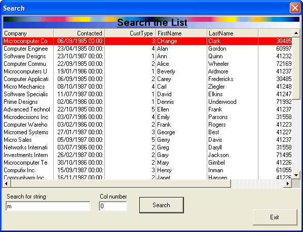Search ModeEnd-users can quickly locate list items by typing. Supports both single-character matching and an incremental search mode