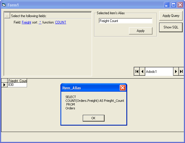 Item AliasingAlias columns/fields and other items when returning your query results