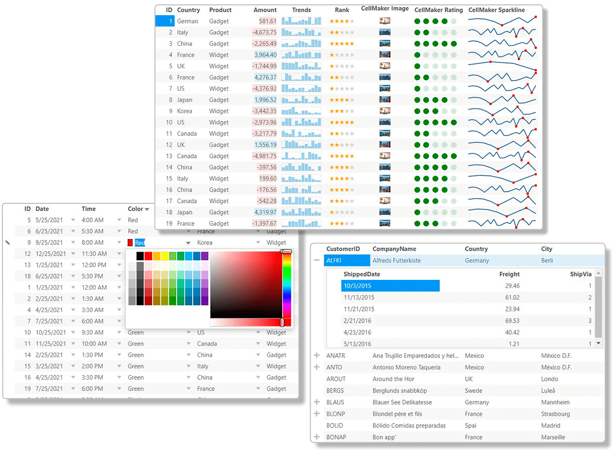 FlexGrid: ASP.NET DatagridPower your web applications with the industries most flexible, full-featured ASP.NET MVC datagrid.