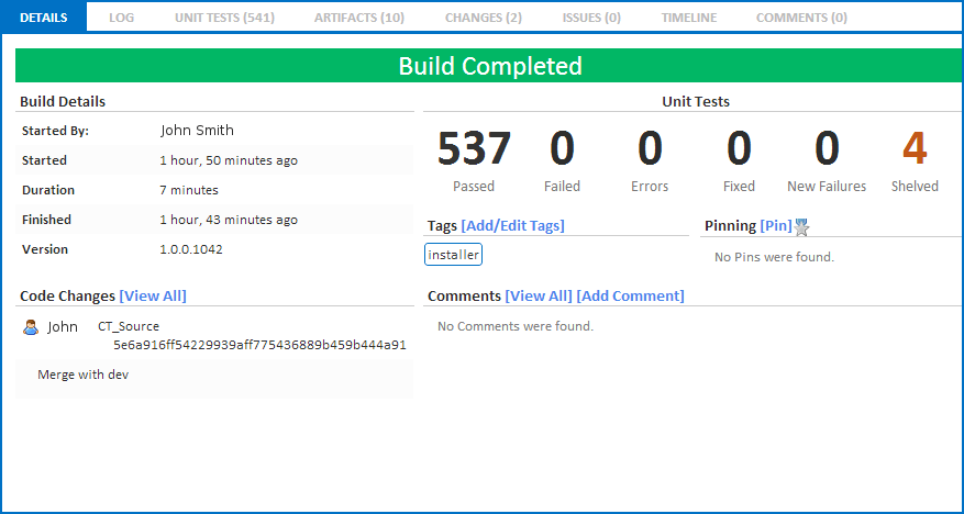Deploy Your Build AutomaticallyContinua CI can build, test, package and deploy your project all in one build. By automatically promoting your build to the deplo