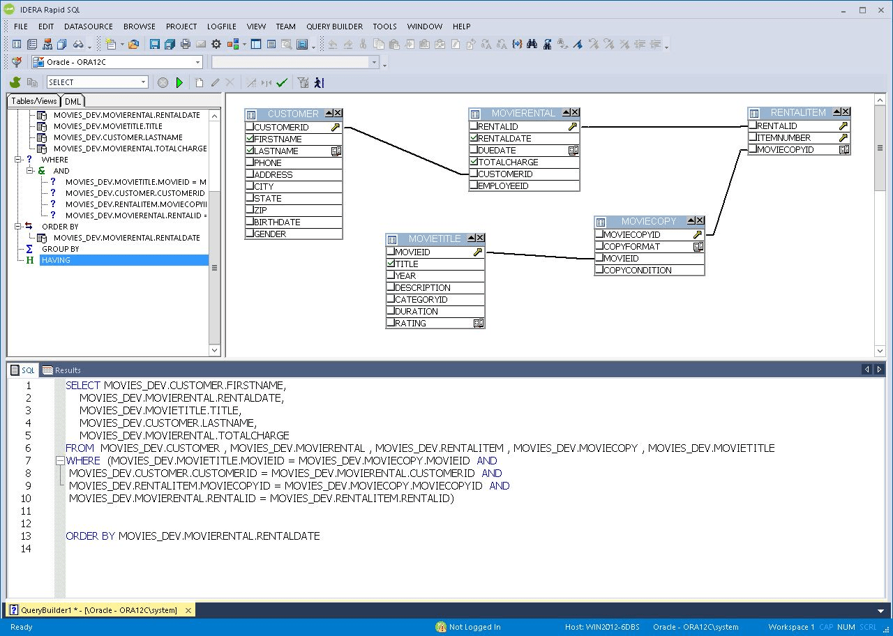 Screenshot of DB PowerStudio Developer Edition for SQL Server