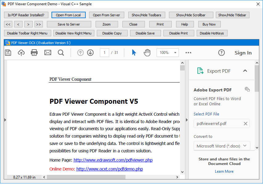 Edraw PDF Viewer Component