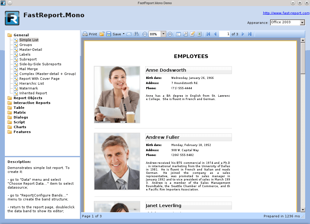FastReport.NET Mono