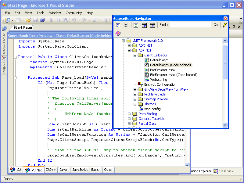 Total.NET SourceBook - for Visual Studio 2002/2003