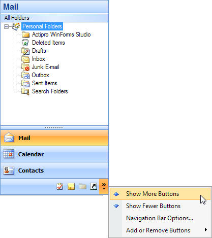 An Outlook-like NavigationBar control.
