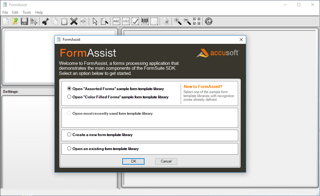 Screenshot of FormSuite for Structured Forms