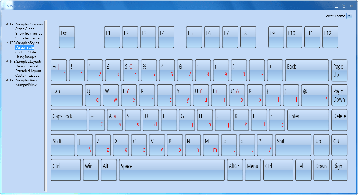 MindFusion Virtual Keyboard for WPF