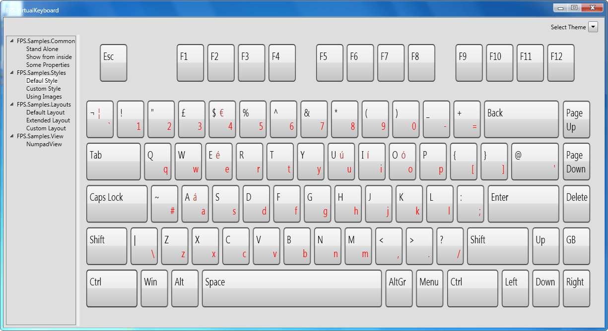 MindFusion Virtual Keyboard for WPF