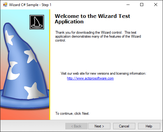 Actipro Wizard for WinForms
