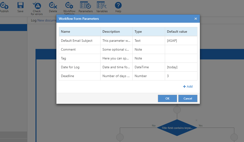 Workflow Parameters