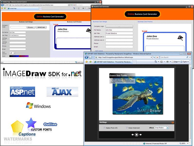 Screenshot of Neodynamic ImageDraw SDK for .NET