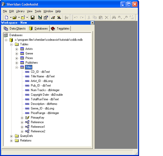 Connecting To A DatabaseCodeAssist generates data access code. To do this it must have access to a structured data source. Adding a database to your workspace p