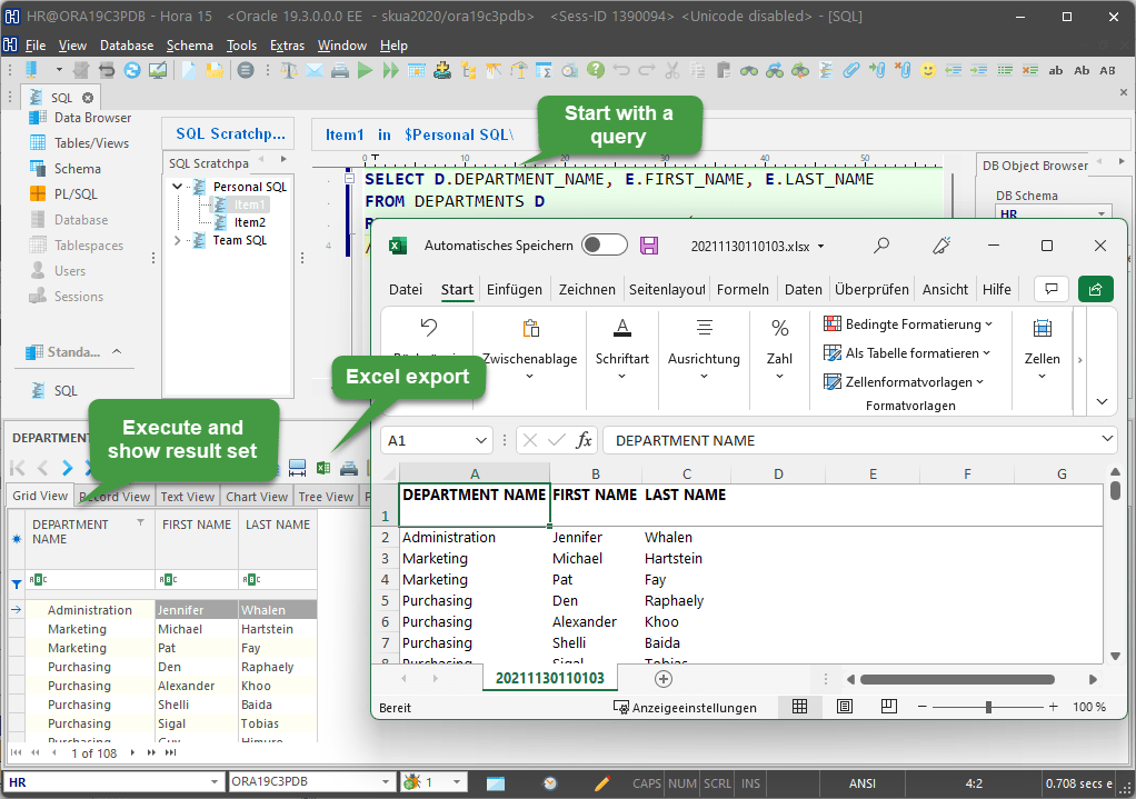Excel Export