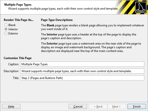 Actipro WizardActipro Wizard is an advanced component for building wizard dialogs in Windows Presentation Foundation (WPF) that conform to the Aero Wizard and W