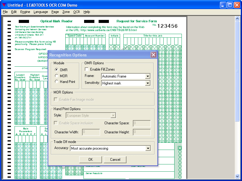 Forms checkingCheck forms using zone specifications.