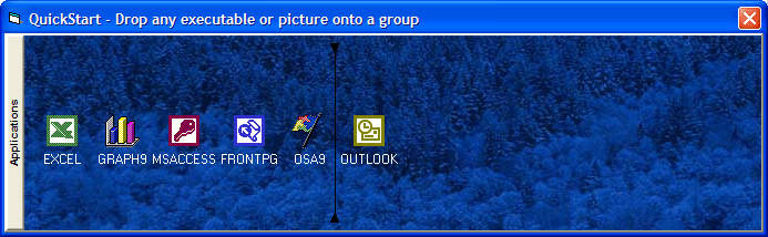 Background ImageIn addition to supporting multiple colors in the background, the ActiveListBar also features support for pictures in the background of groups. Y
