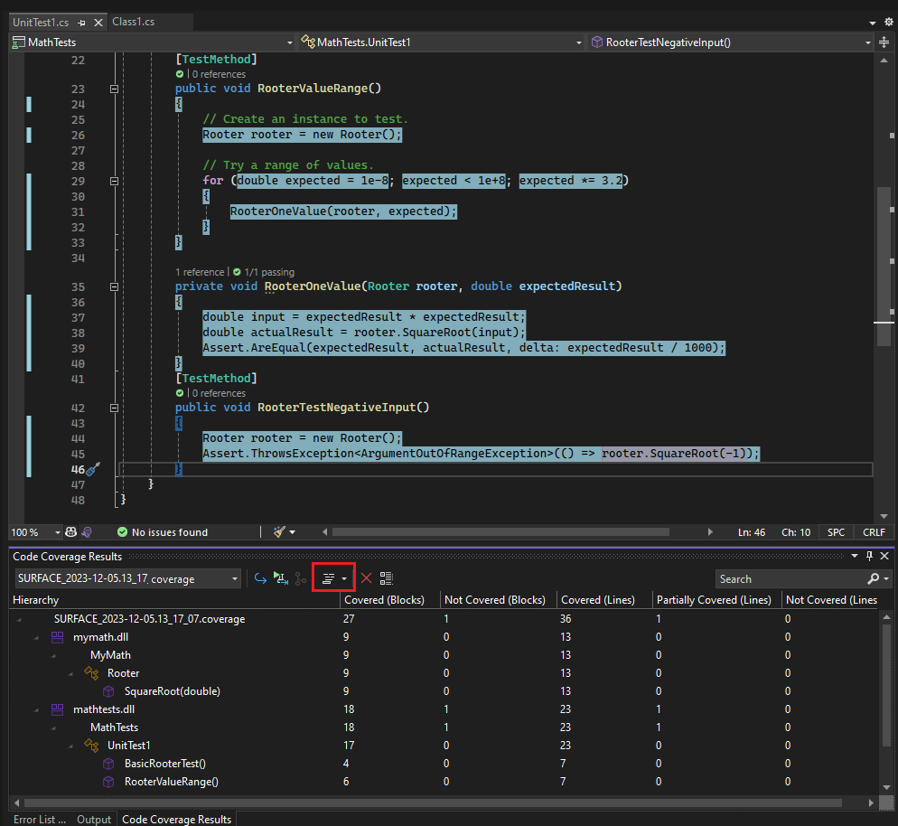 Screenshot of Microsoft Visual Studio Test Professional 2026