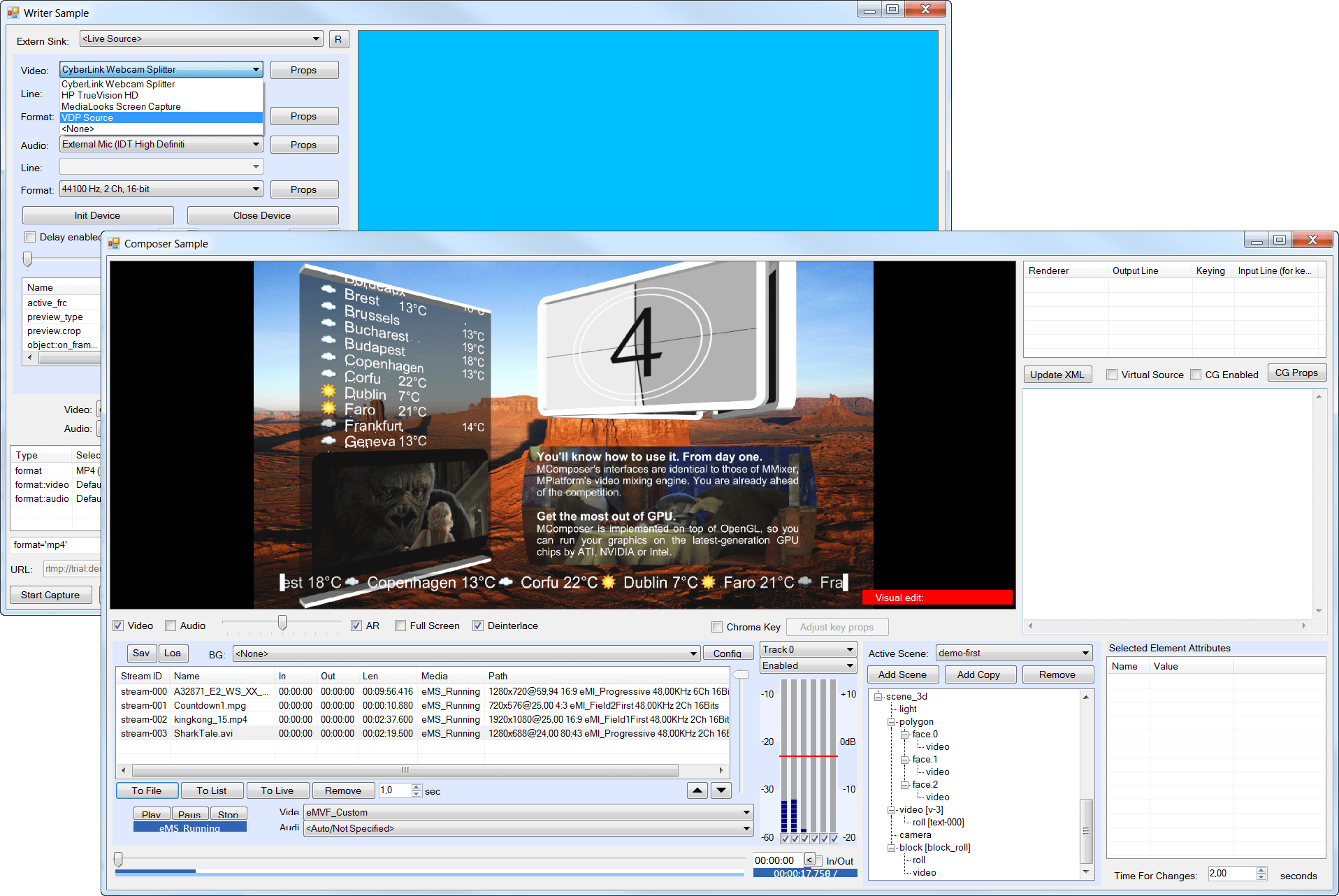 Screenshot of MPlatform SDK