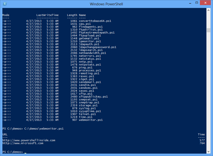 Screenshot of NetCmdlets