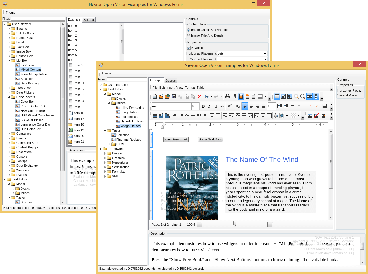 NOV Rich Text Editor for.NET
