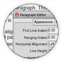 Paragraph formatting.