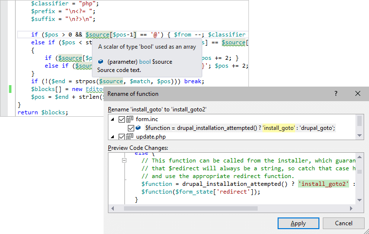 PHP Tools for Visual Studio