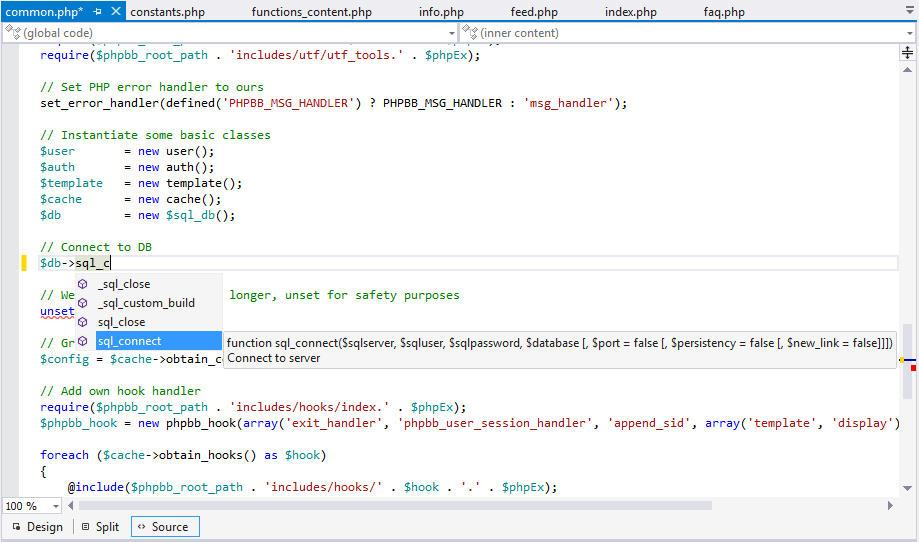 Smart dynamic code assistance.