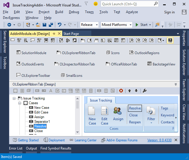 Add-in Express for Microsoft Office and.net