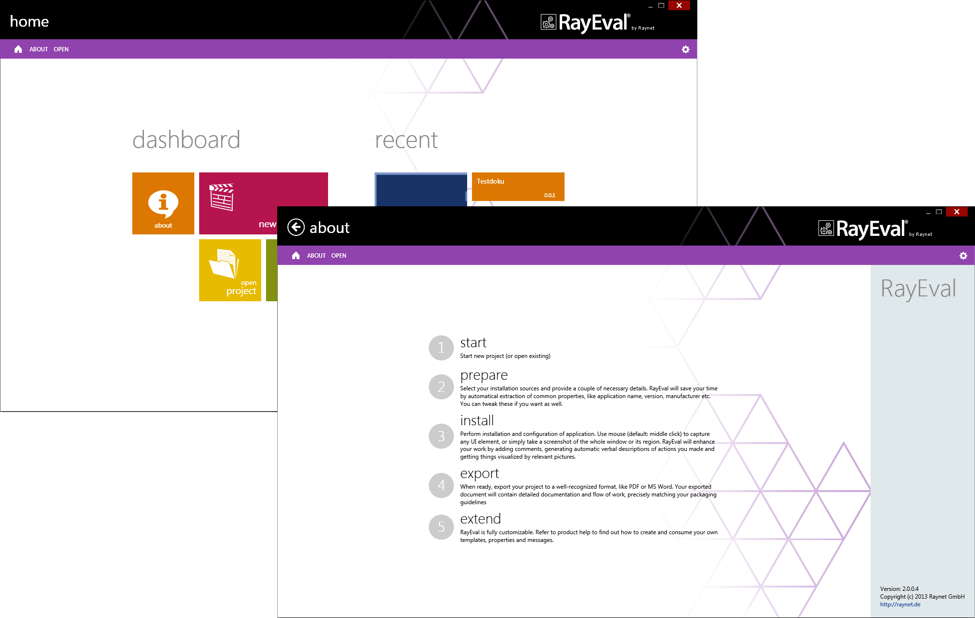 Screenshot of RayEval