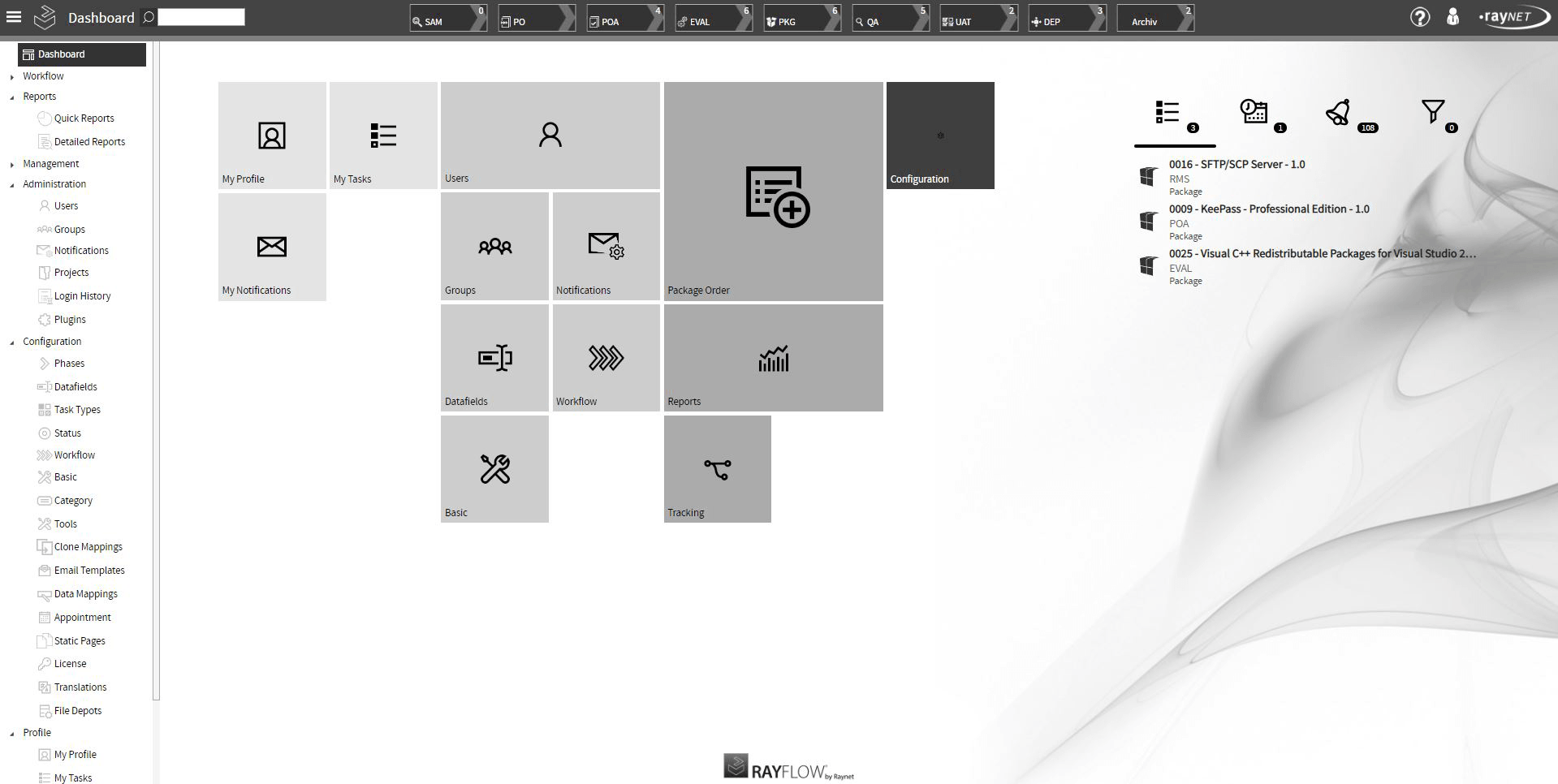 RayFlow Dashboard Web