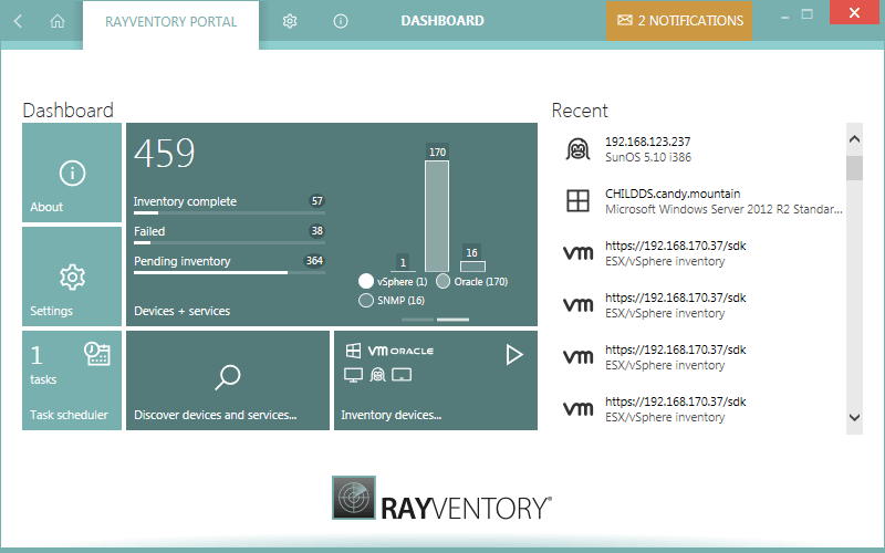 RayVentory Dashboard