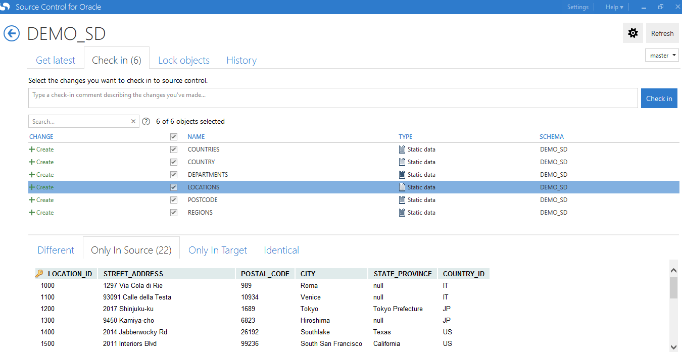 Static DataCommit tables’ data into Source Control.