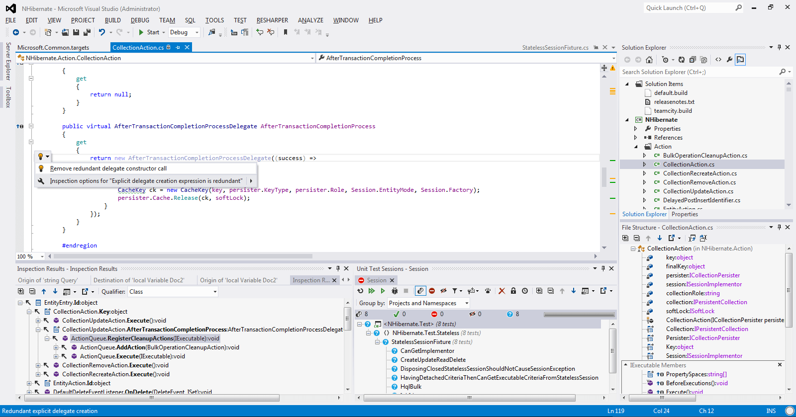 Screenshot of ReSharper