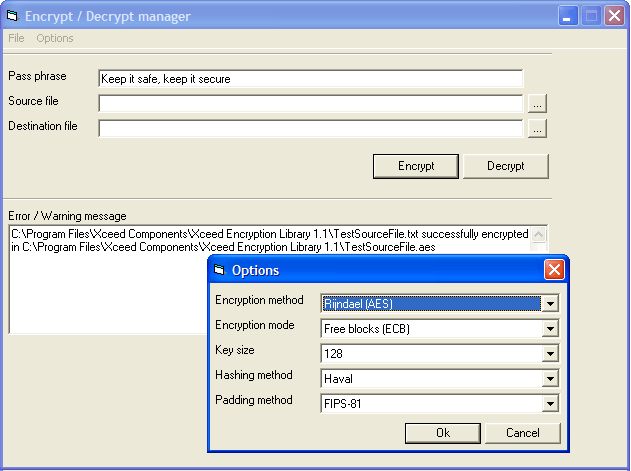 Xceed Encryption Library