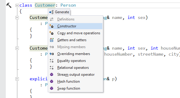 Screenshot of ReSharper C++