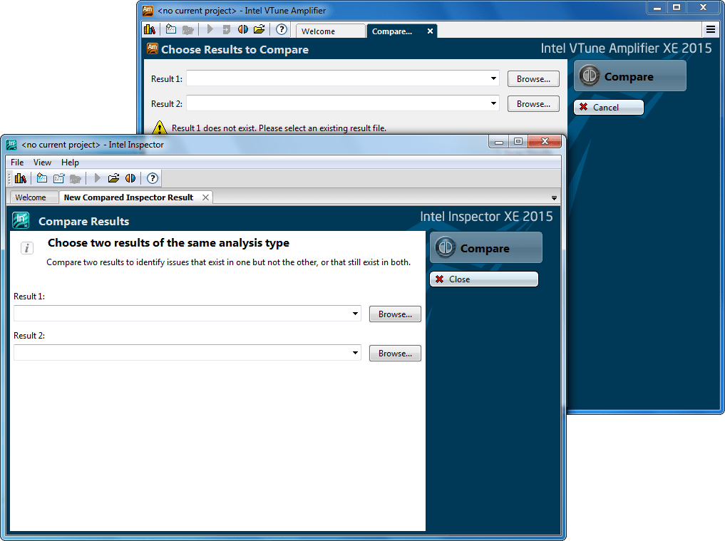 Screenshot of Intel Parallel Studio XE Professional Edition for C++ Windows