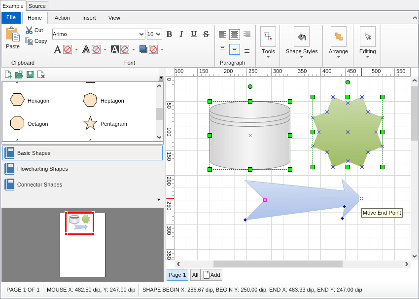 Screenshot of NOV Diagram for .NET