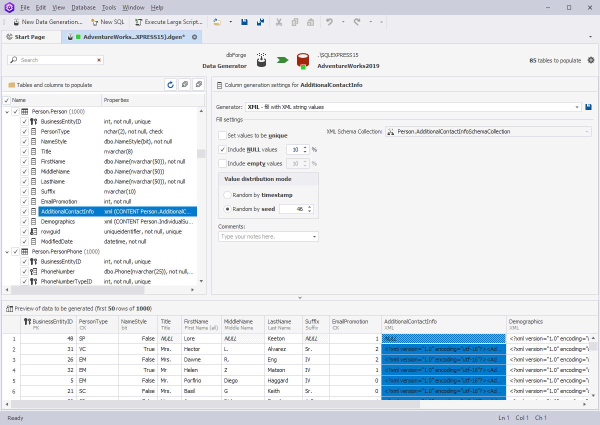 Data Types Support