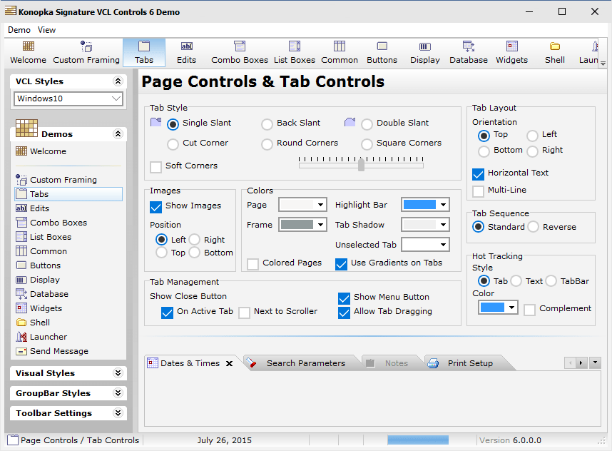 Screenshot of Konopka Signature VCL Controls